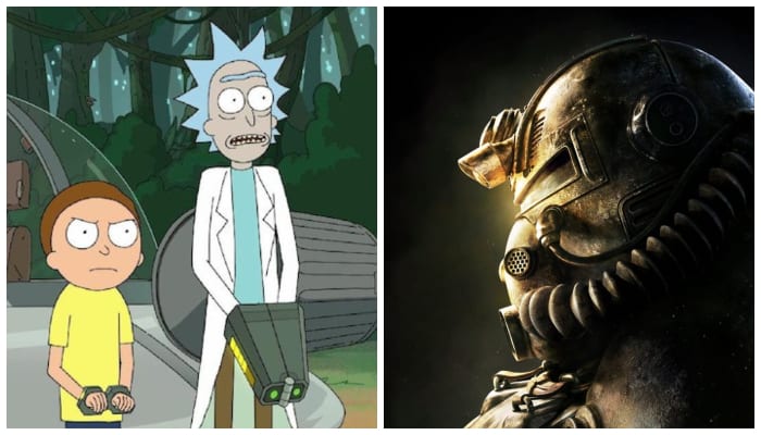 Rick und Morty' um das neue Videospiel „Fallout 76“ per Livestream zu übertragen;